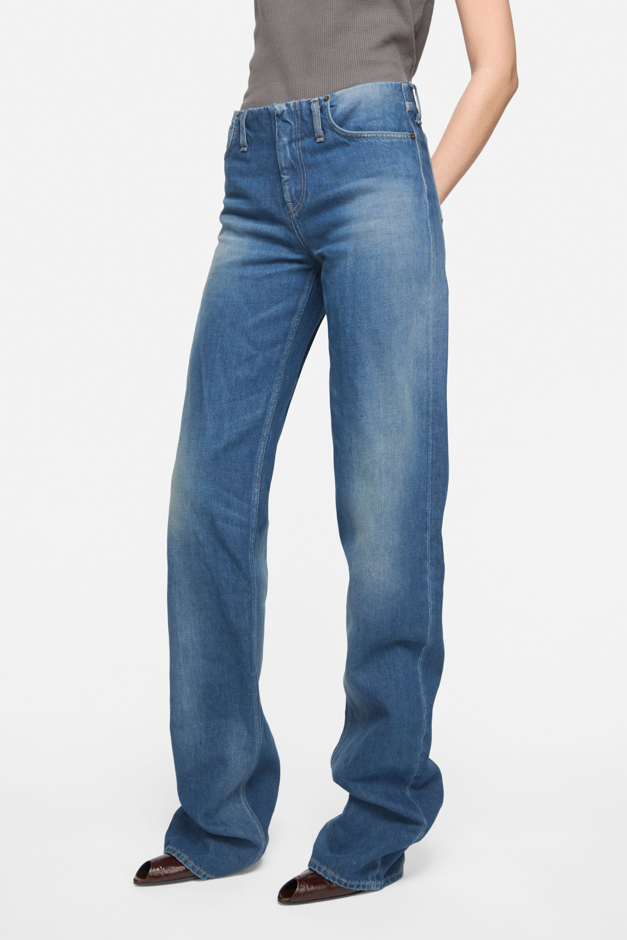 Denim trousers - Mid Blue - 4