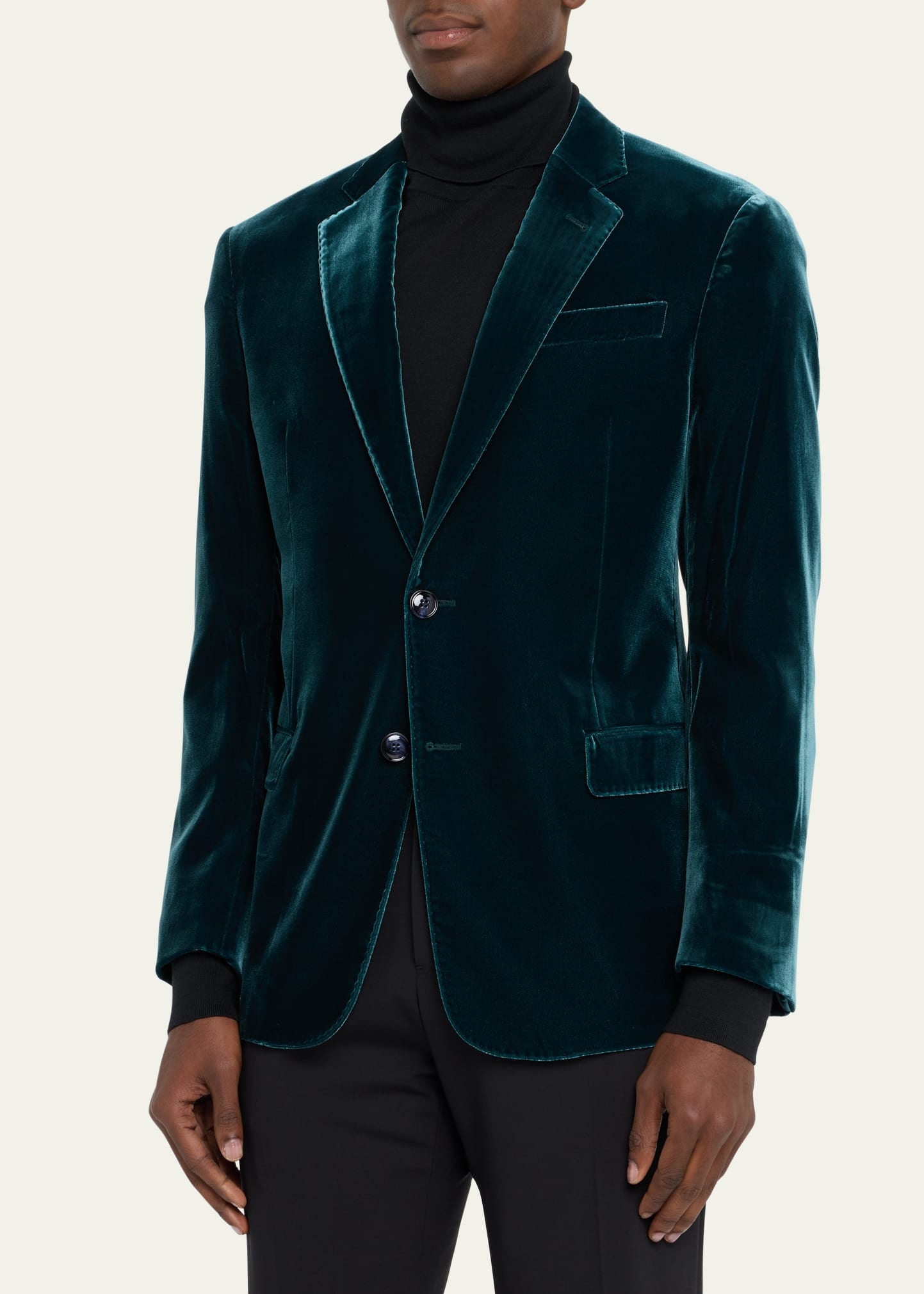 Men's Velvet Sport Coat - 4