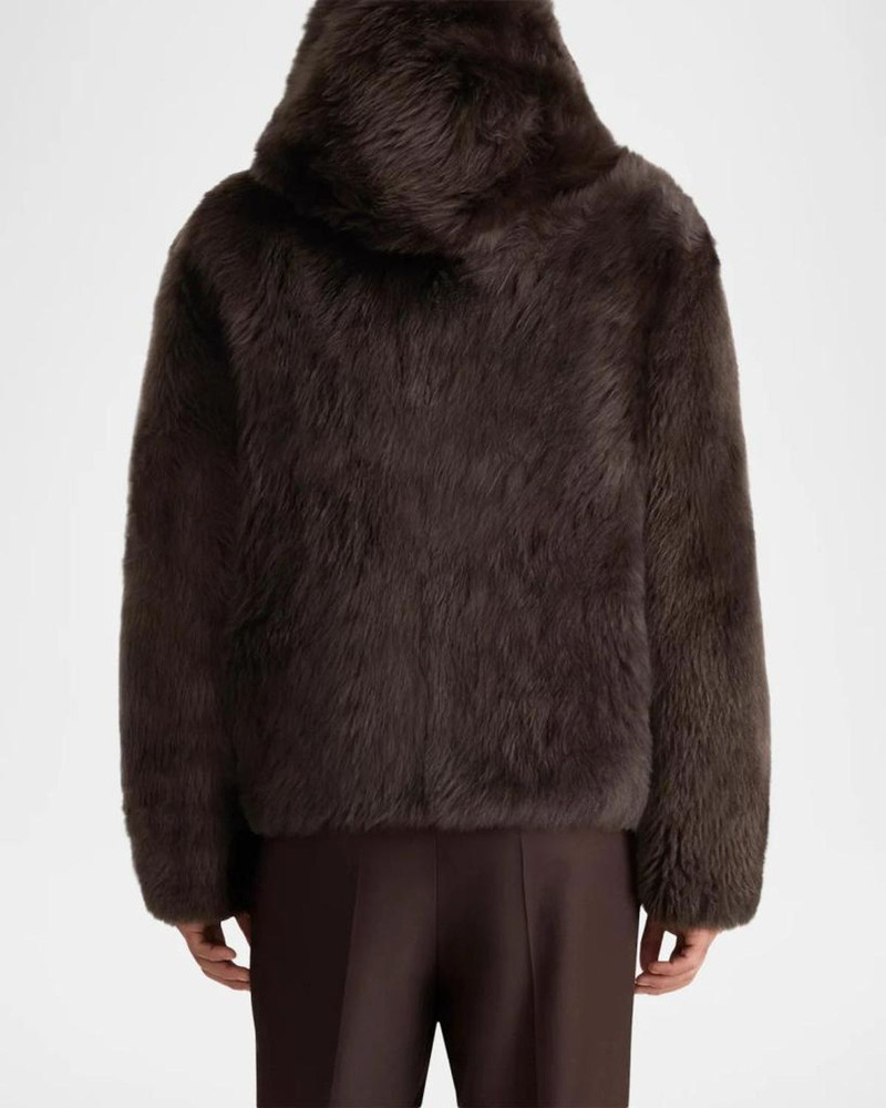 Men's Moses Furry Shearling Hooded Jacket 3