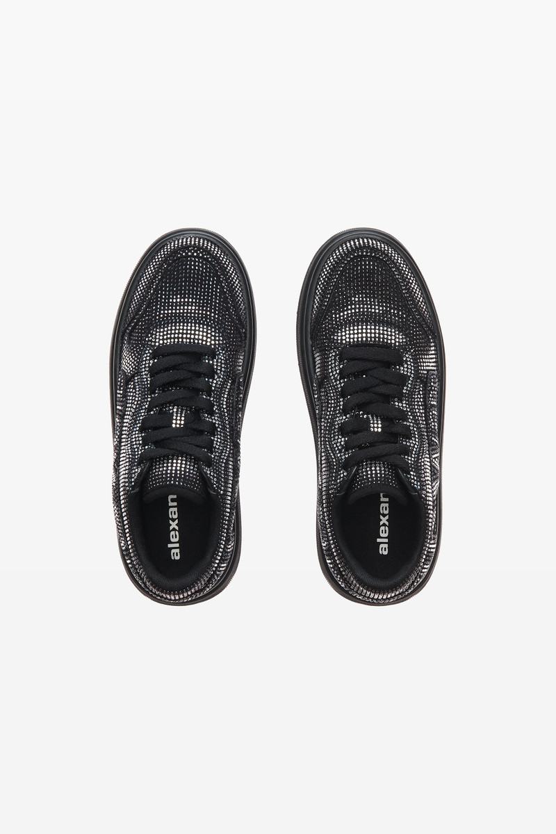 puff crystal hotfix sueded sneaker 6