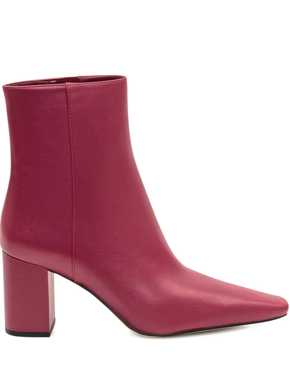 75mm Elise zip-detail block-heel ankle boots - 1