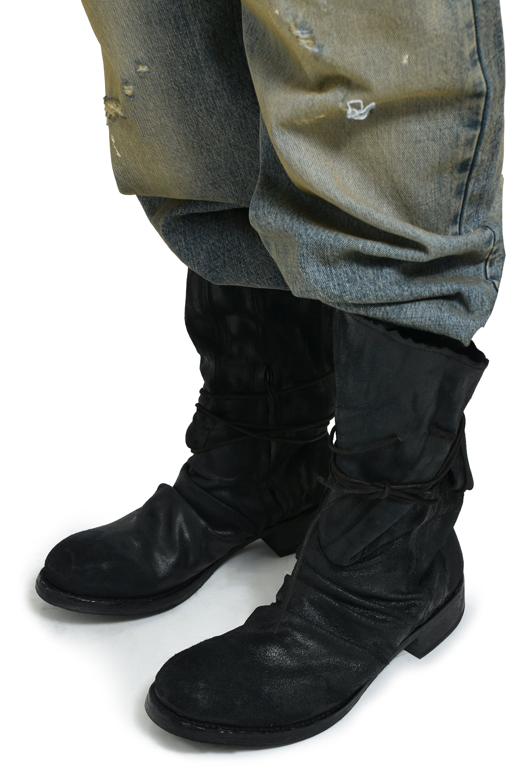 FLAP LACES BOOTS / BLK - 2