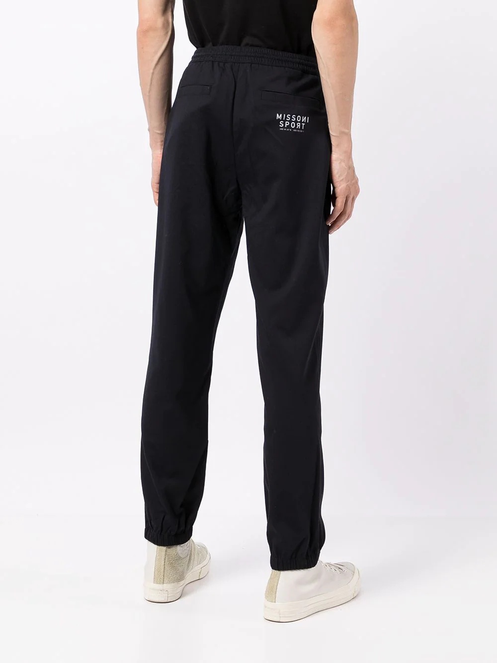 logo-print slim-fit track pants - 4