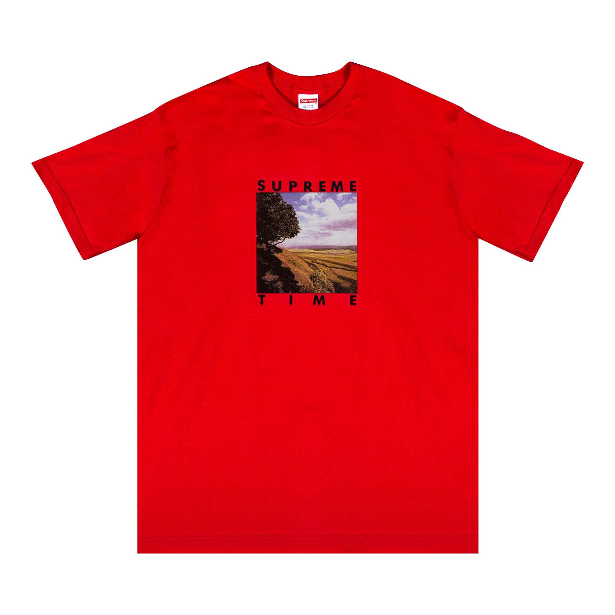 Supreme Supreme Time Tee 'Red' - 1