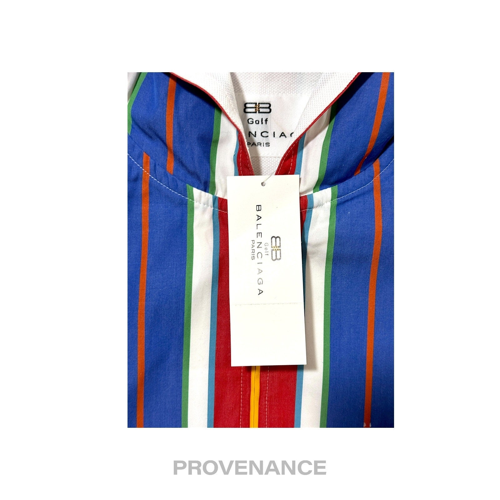 Balenciaga Golf Hoodie Vest - Striped Red Blue M - 7