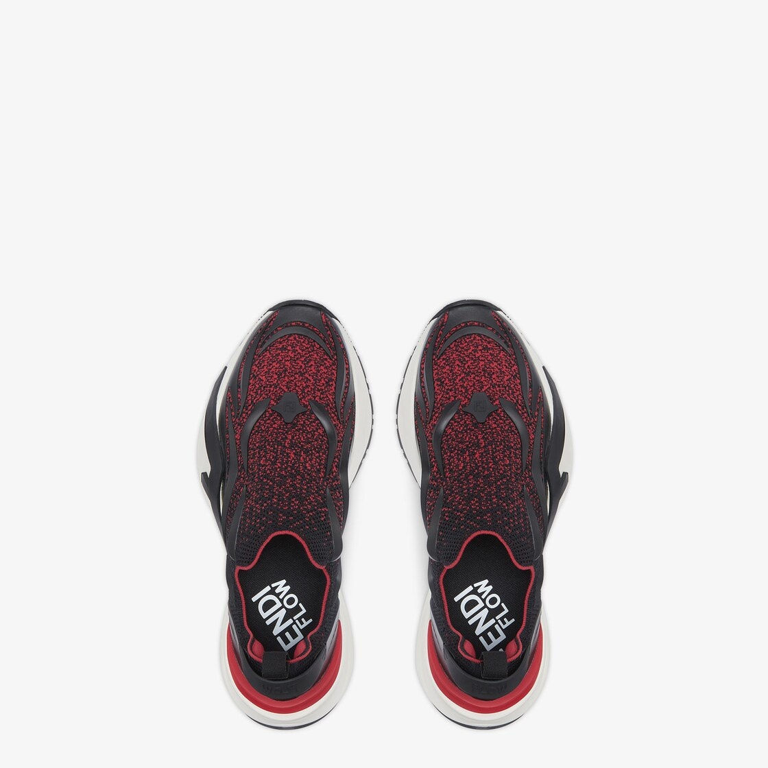 Black mesh running sneakers - 4