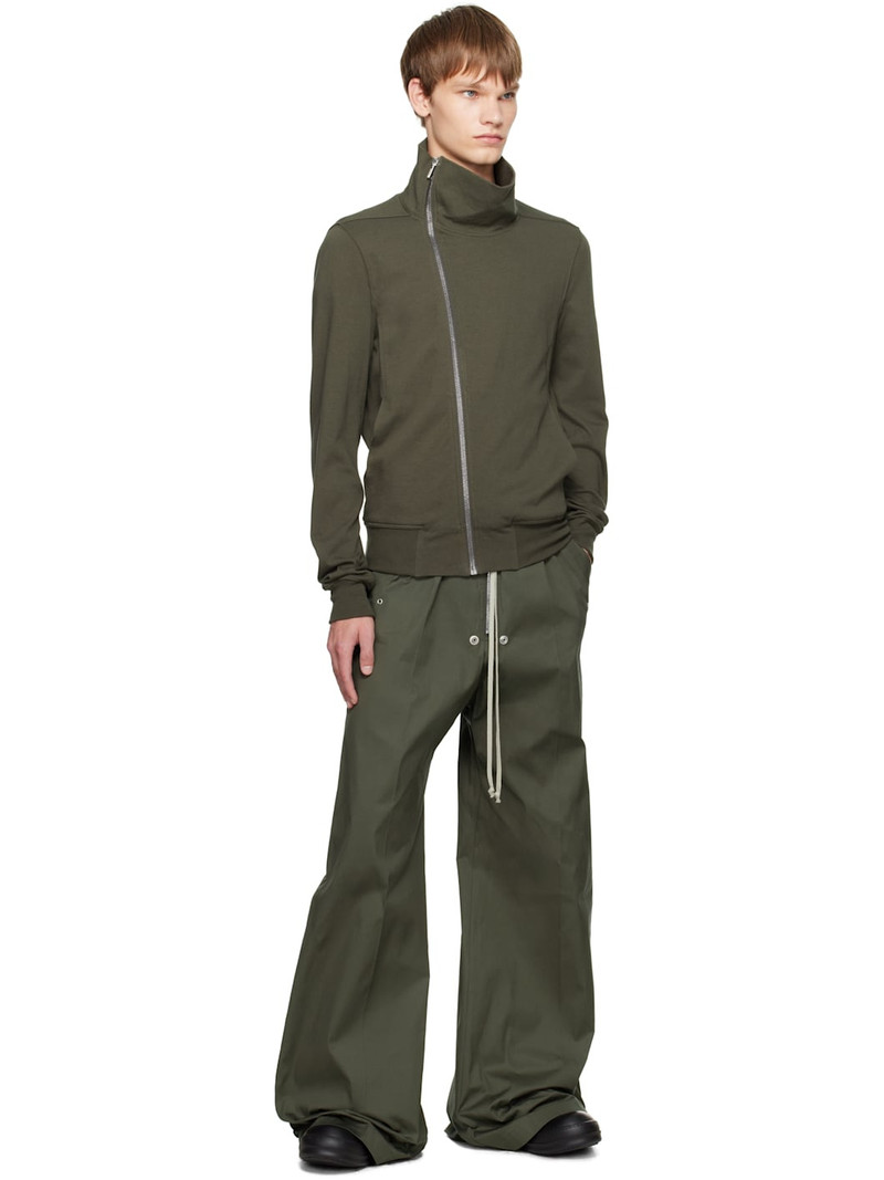 Rick Owens Khaki Concordians Wide Bela Trousers outlook