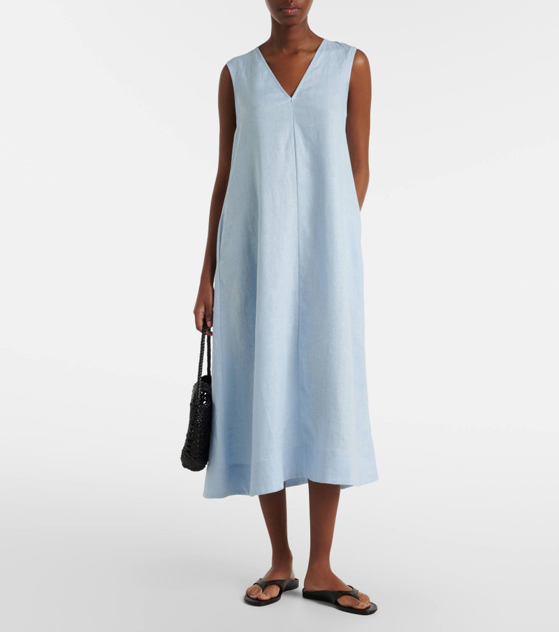 ASCENO Nisha linen midi dress outlook
