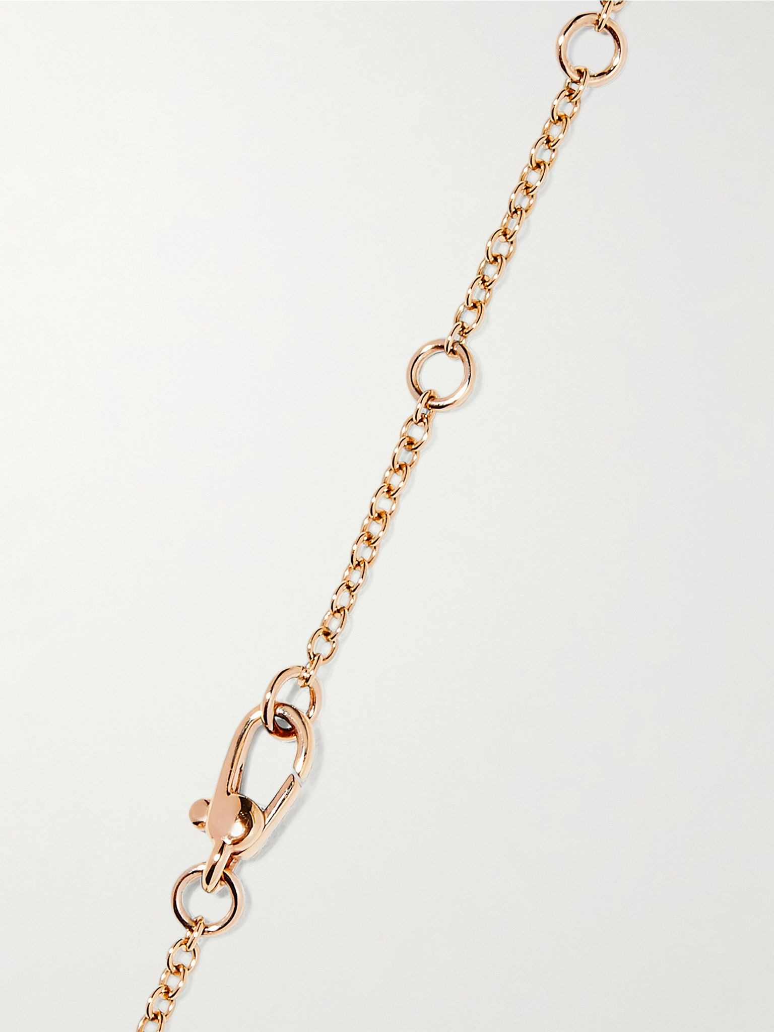 Nudo 18-karat rose and white gold diamond necklace Gold - 3