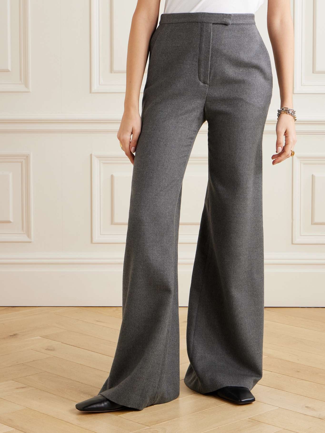Cashmere flared pants - 3