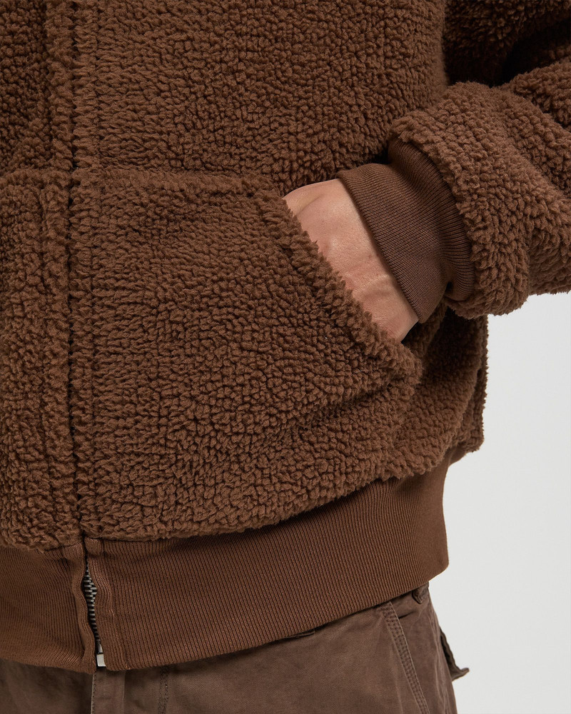 TERRY FLEECE ZIPPED HOODIE KNIT 4