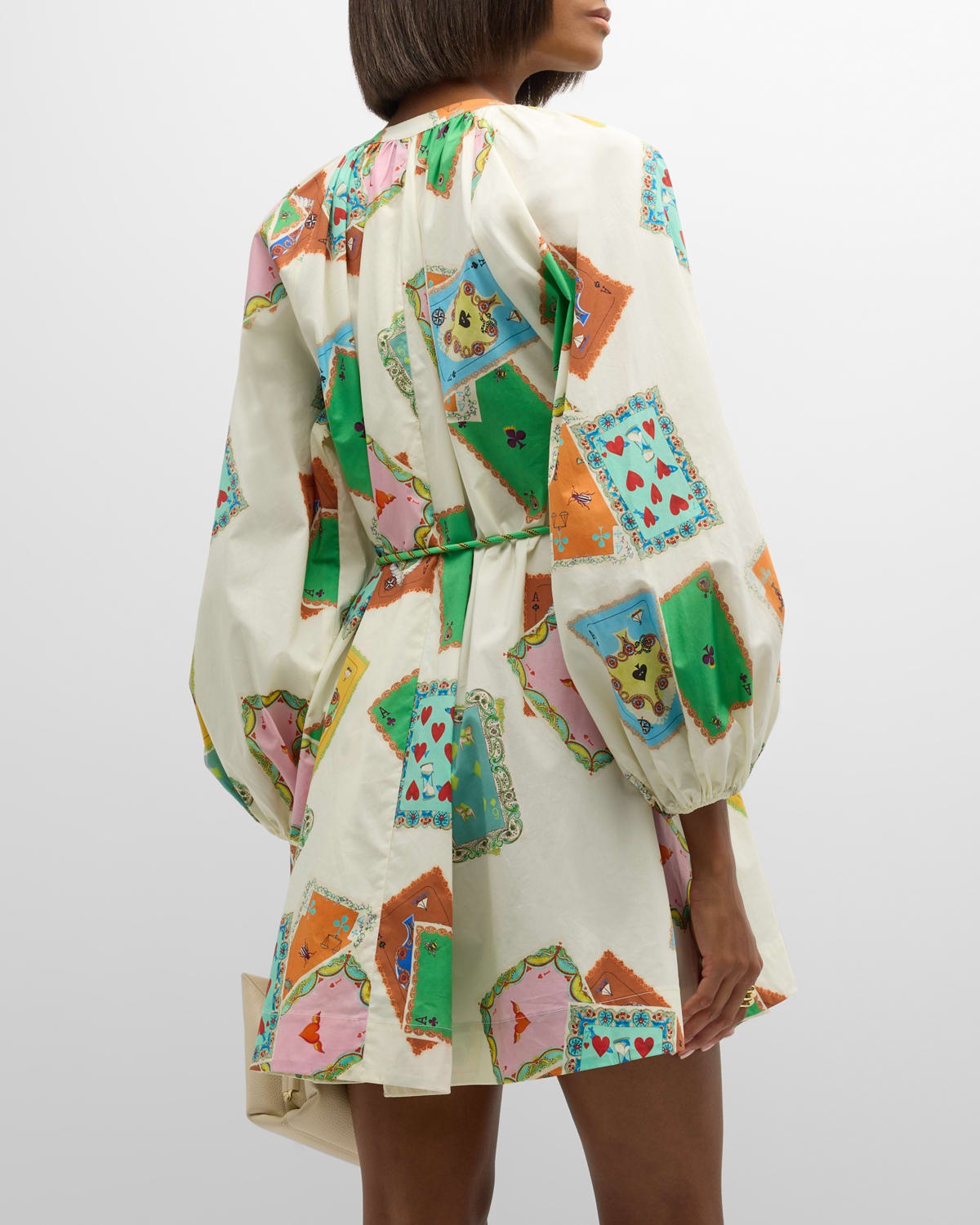 Rummy Long-Sleeve Multicolor Print Organic Cotton Mini Dress - 6