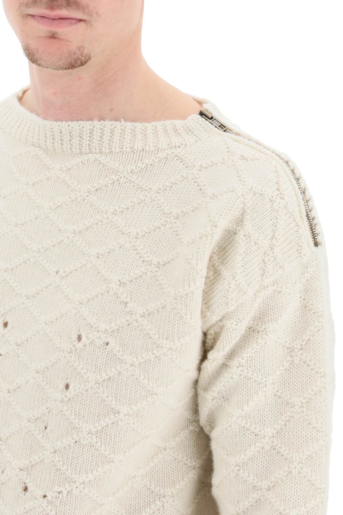 DISTRESSED WOOL SWEATER - 5