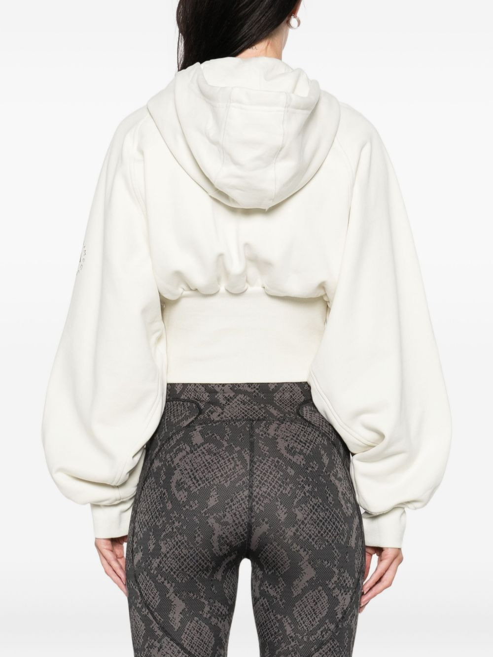 hooded cropped top - 4