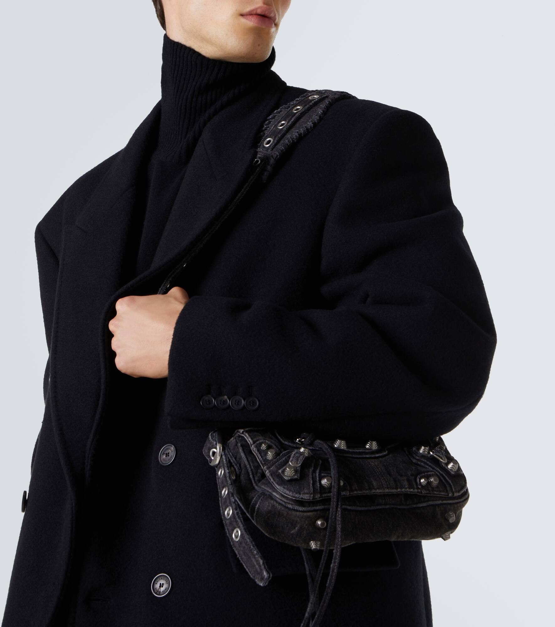 Le Cagole XS denim shoulder bag - 3