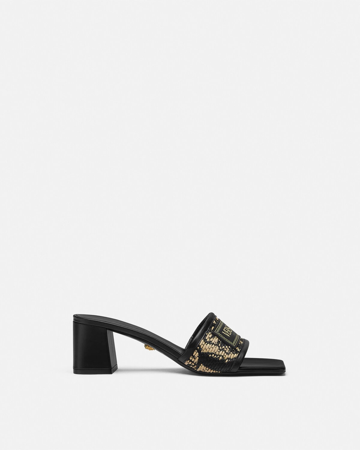 Theia Barocco Raffia Mules 55 mm - 1