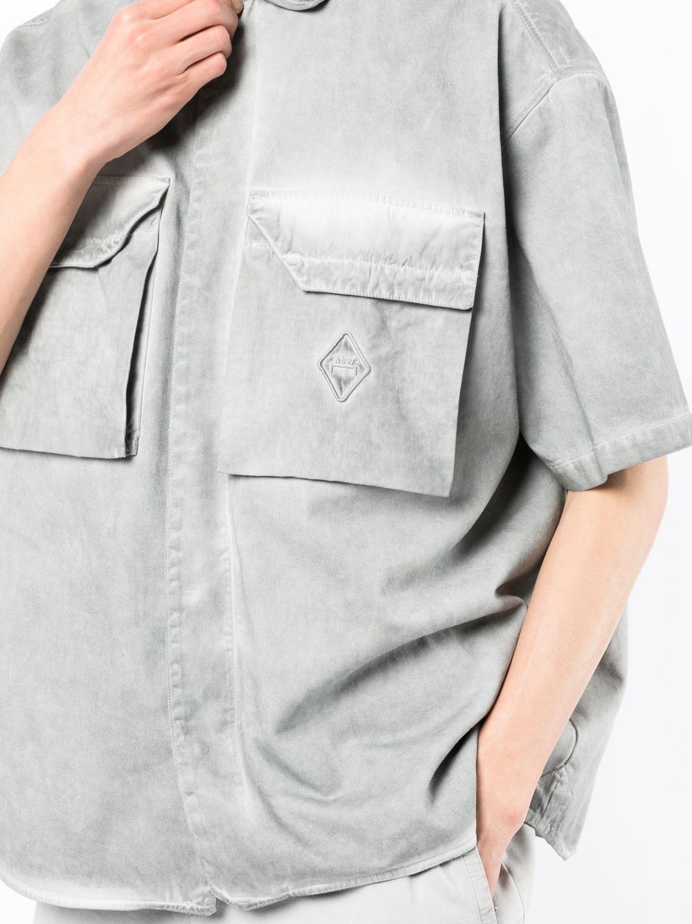 light-wash short-sleeve shirt - 5