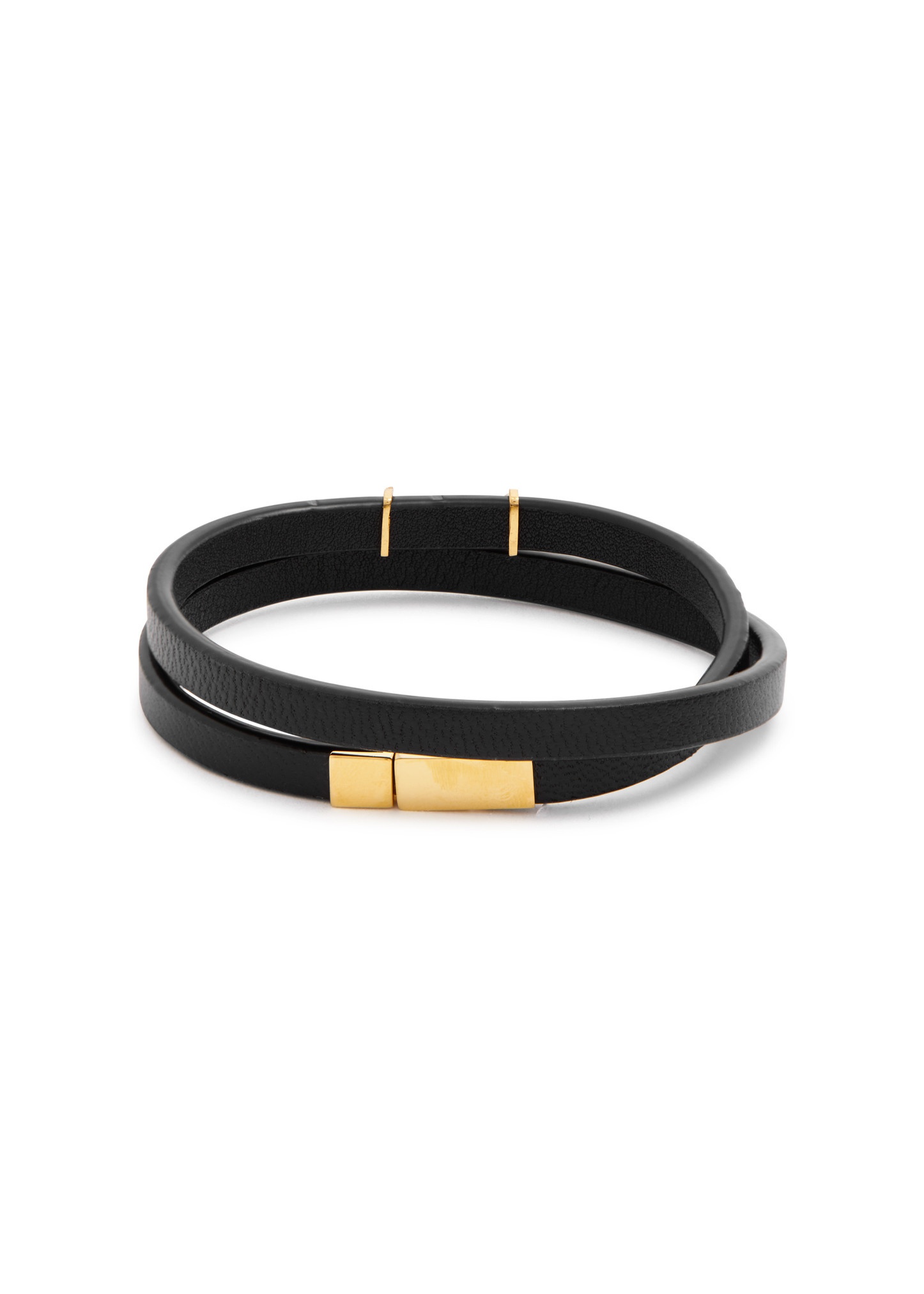 Cassandre leather wrap bracelet - 3