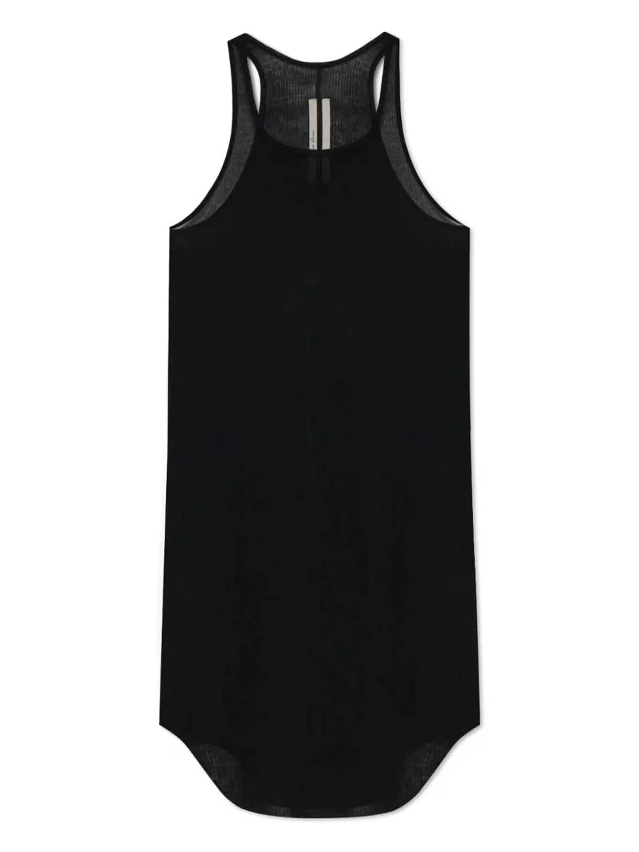 Rick Owens Ribbed Tank Top With Racerback Neckline - 1