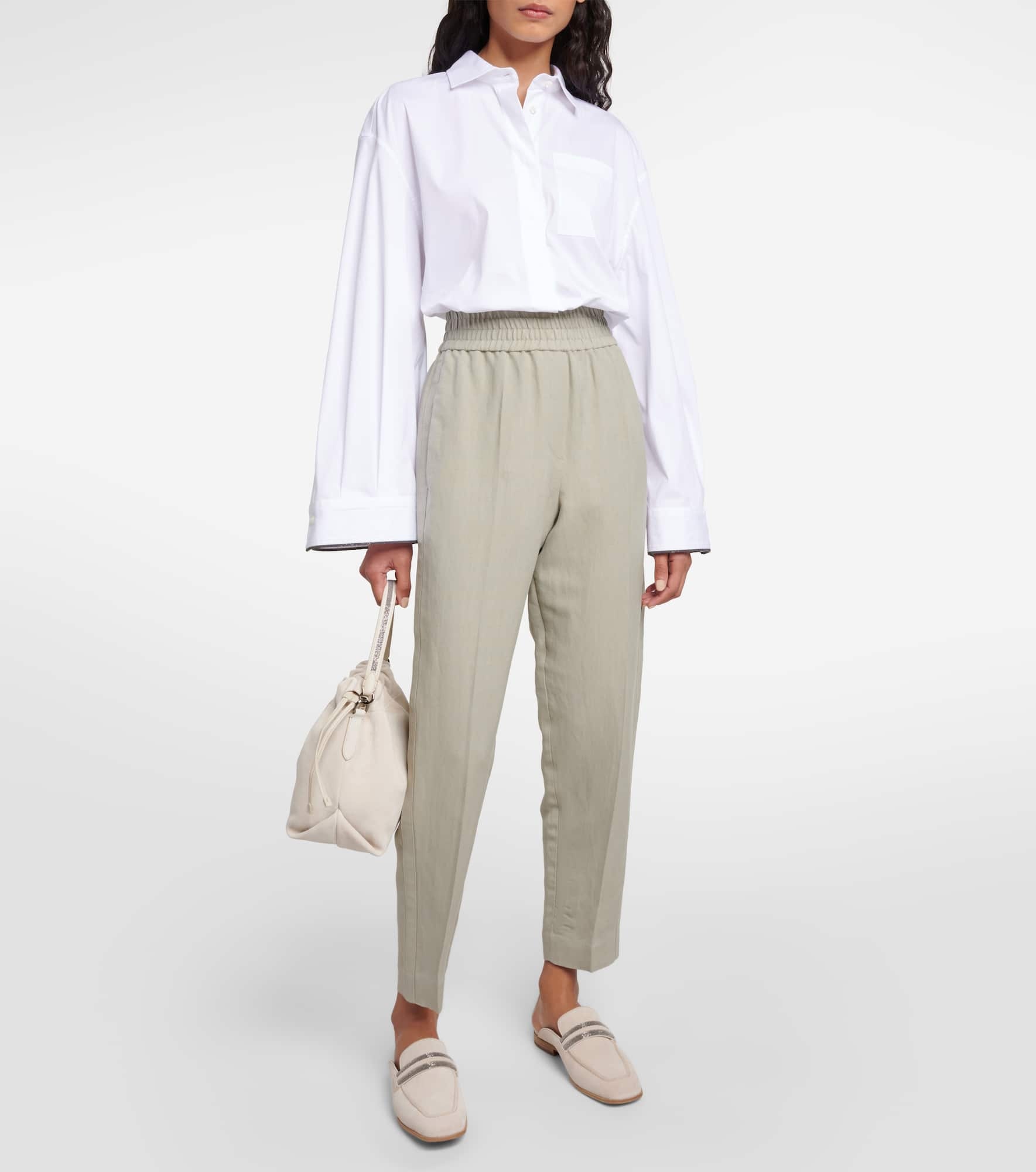 Twill tapered pants - 2