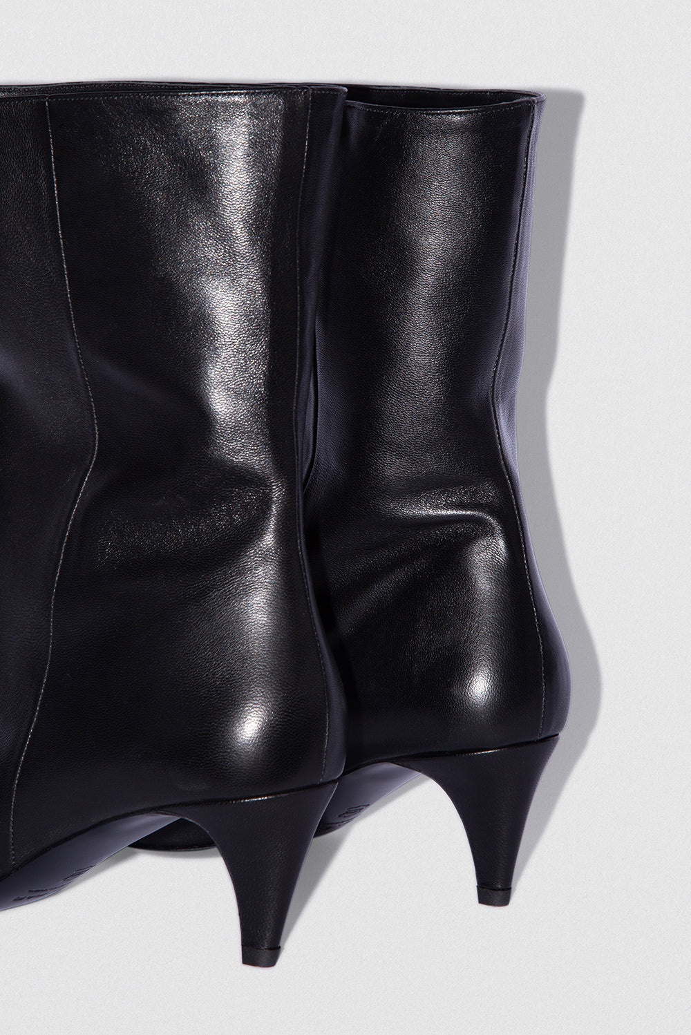 Lysander Black Lamb Nappa Leather Ankle Boot - 6