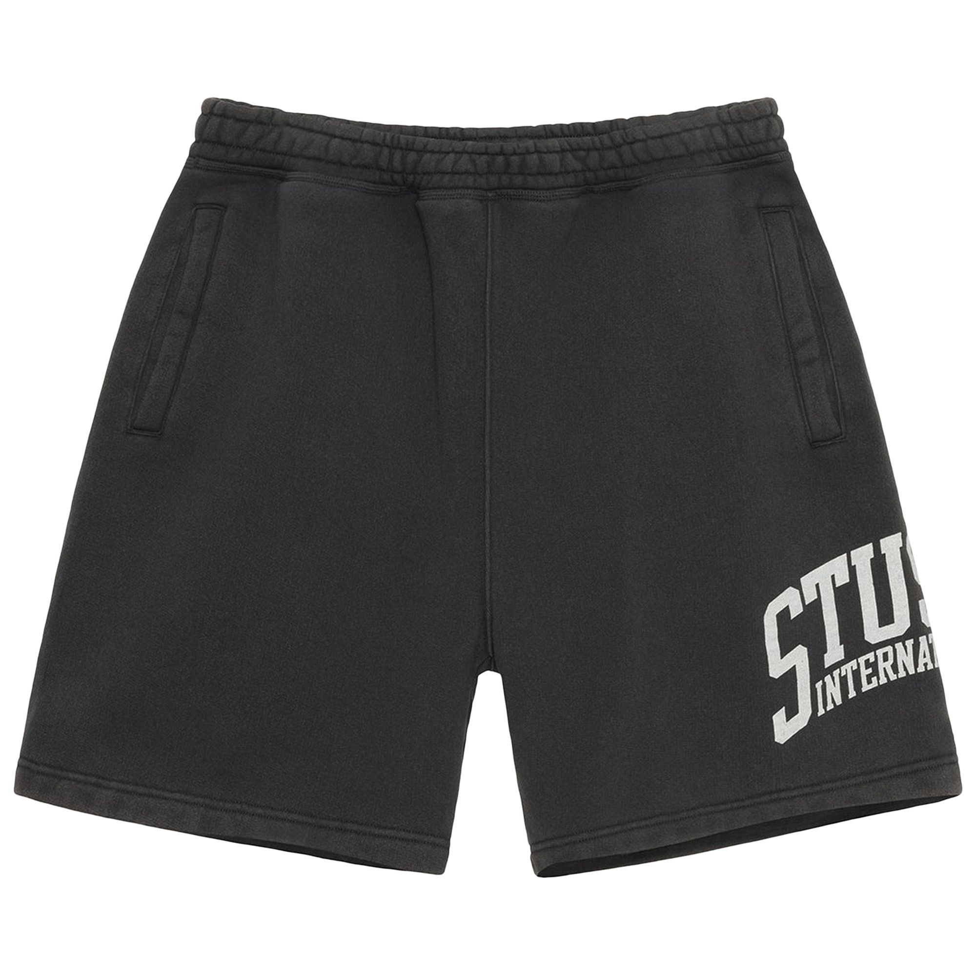 Stussy Fleece International Short 'Washed Black' - 1