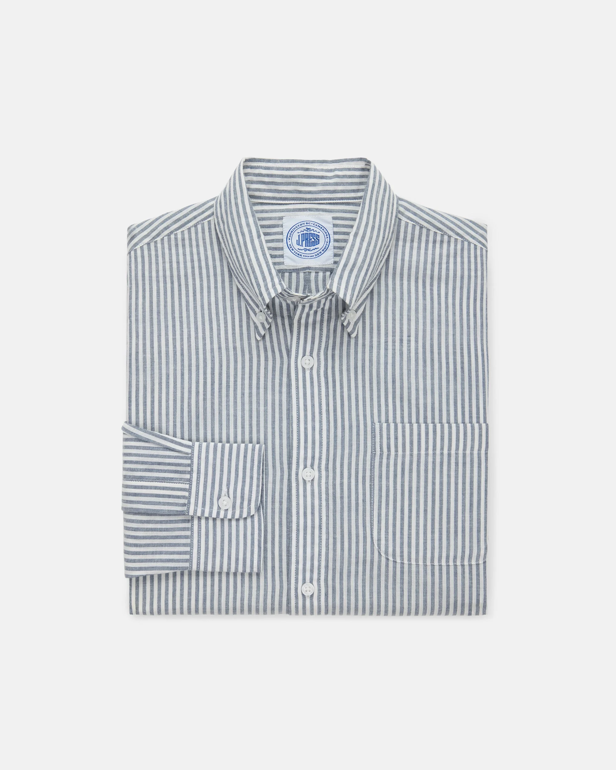 BENGAL STRIPE CHAMBRAY SPORT SHIRT - CLASSIC FIT - 1