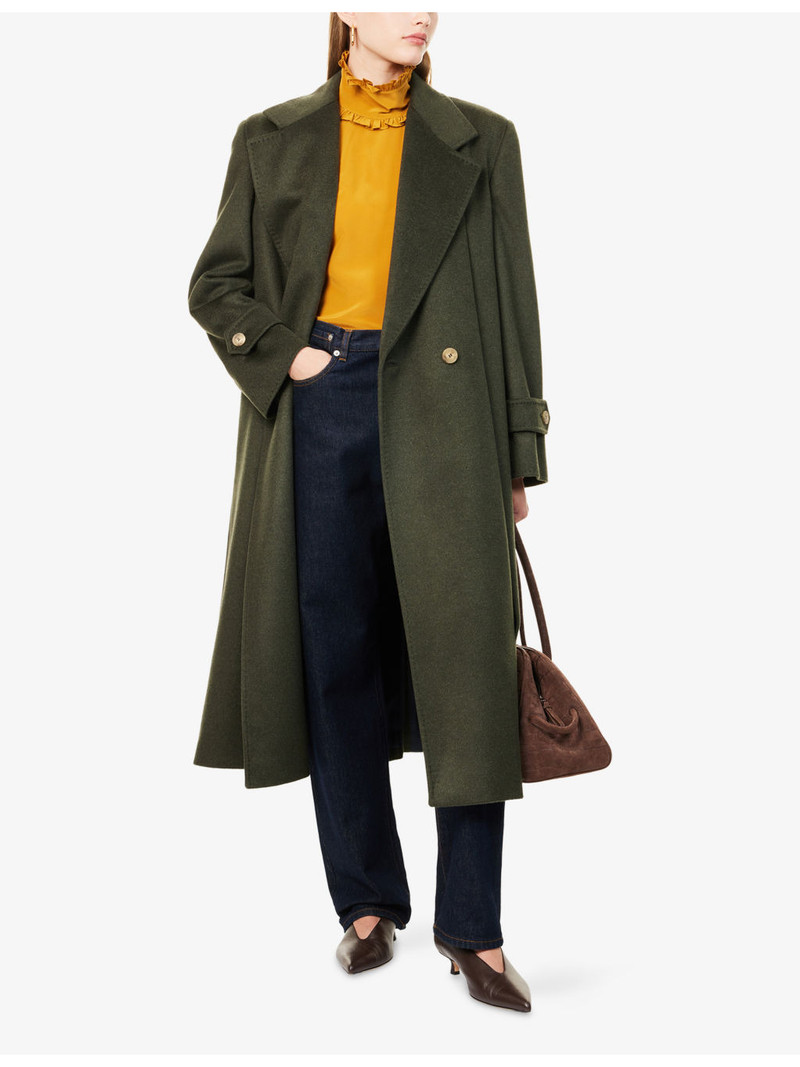 WEEKEND Max Mara Smalto Double-Breasted Wool Coat outlook