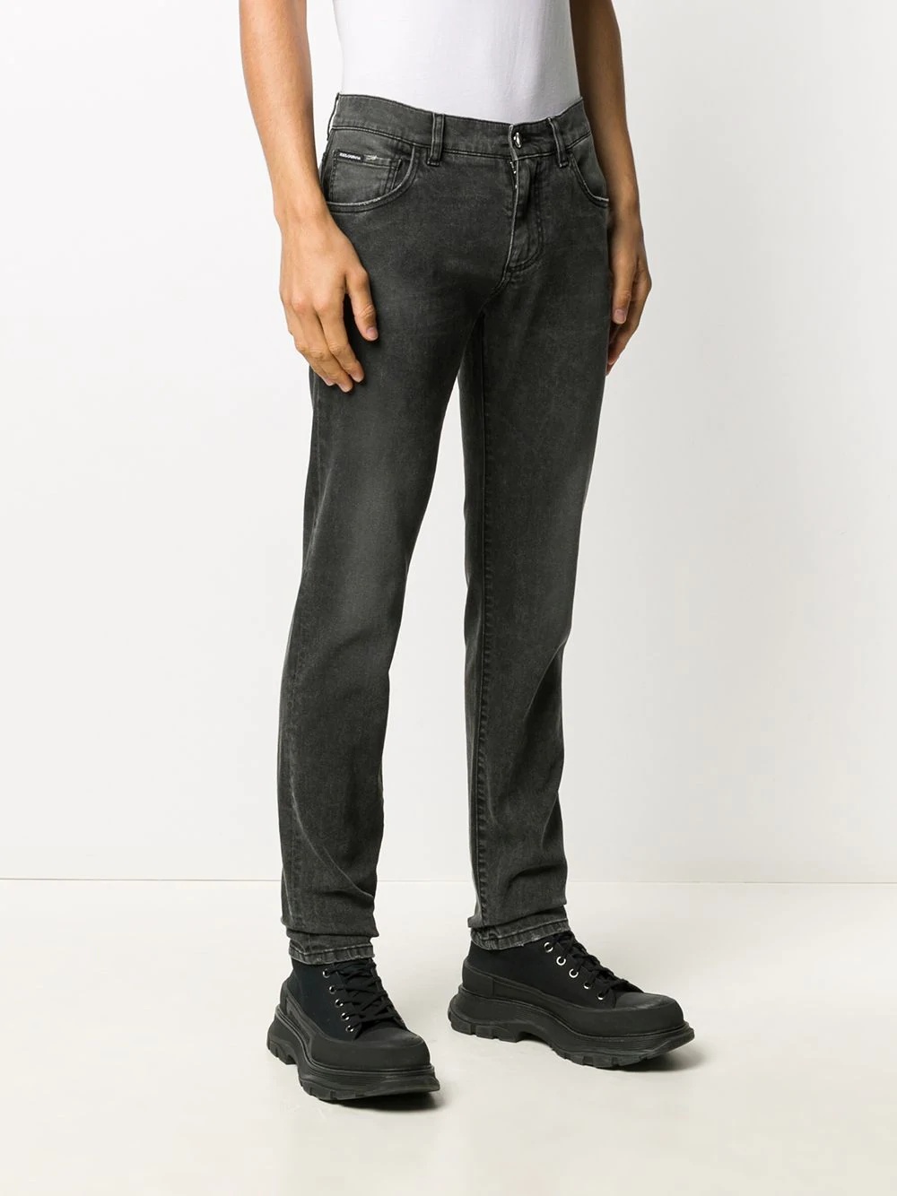 logo plaque jeans - 3