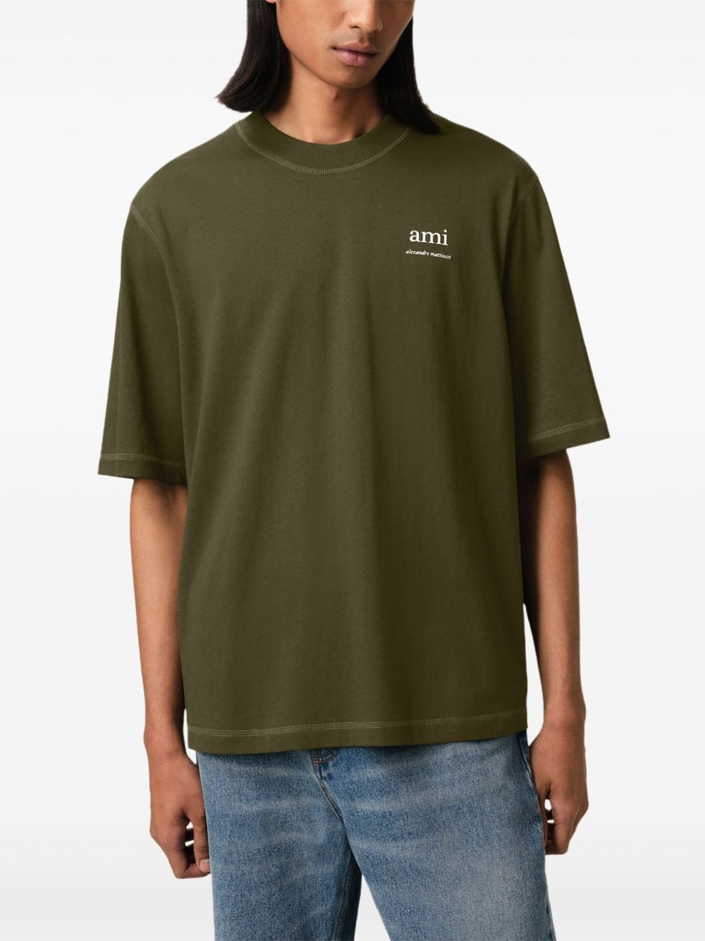 logo-embroidered T-shirt - 5