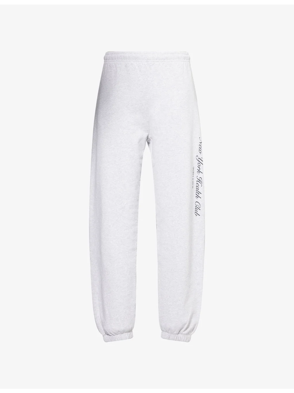 NY Health Club Logo-Print Cotton-Jersey Jogging Bottoms - 1