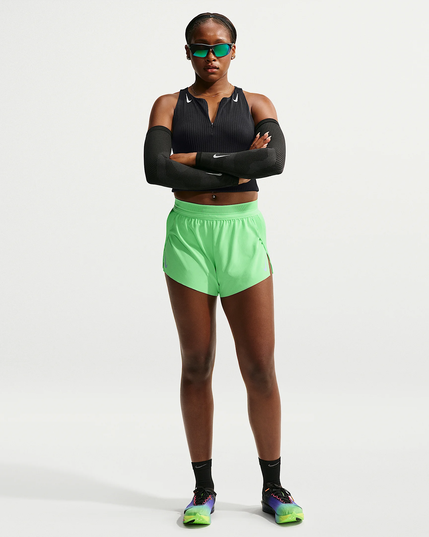 Nike AeroSwift Women's Dri-FIT ADV Mid-Rise 3" Brief-Lined Running Shorts - 1