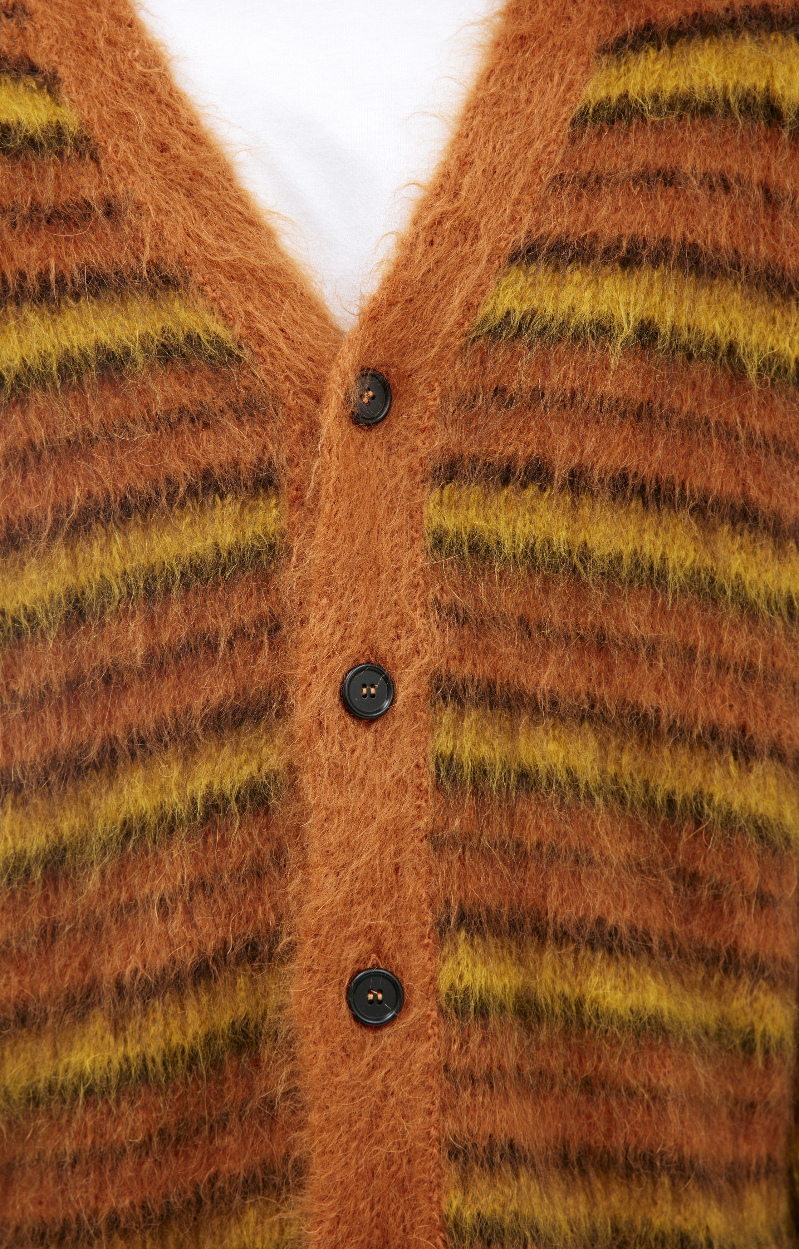 ORANGE STRIPED CARDIGAN - 5