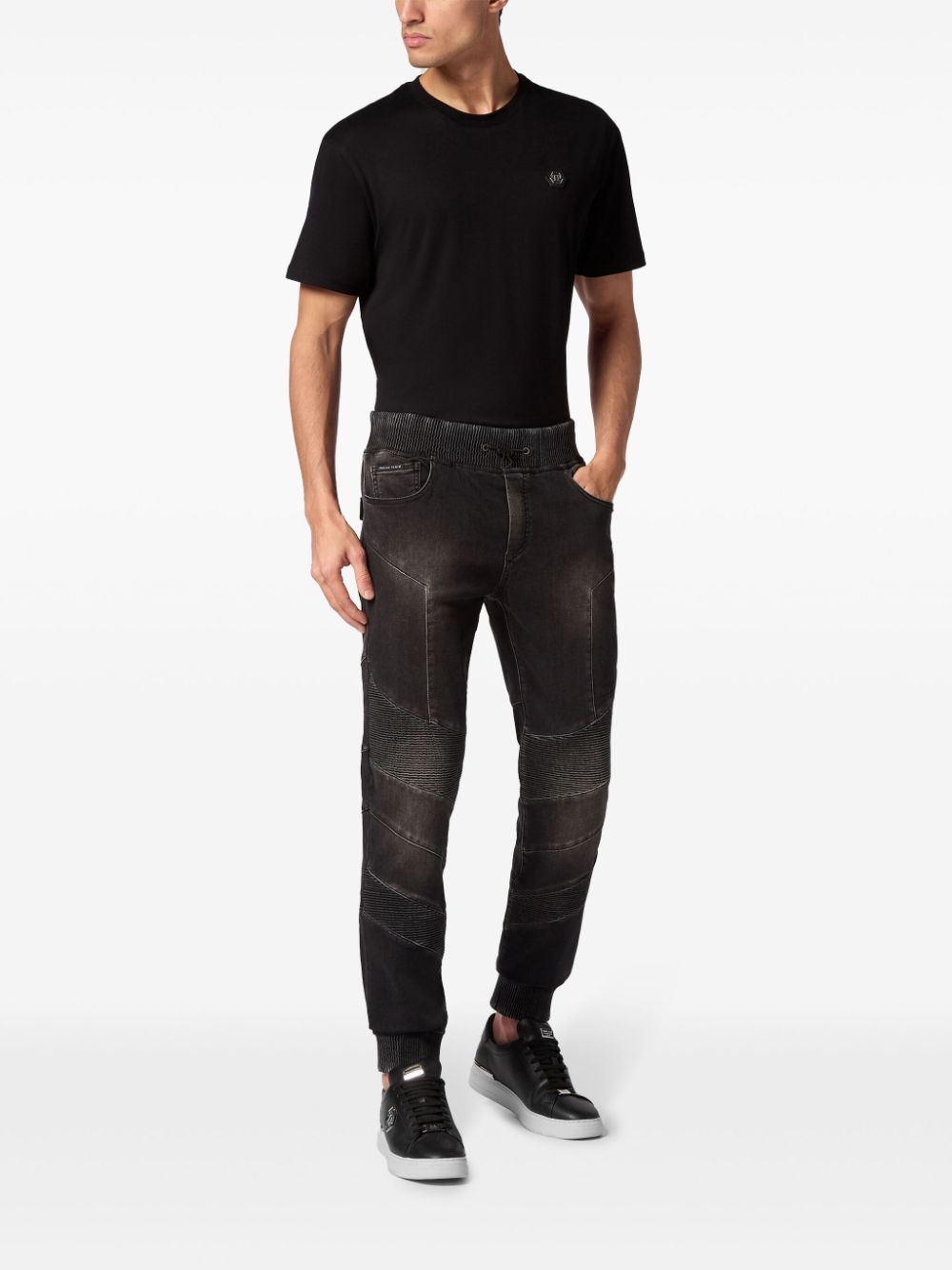 drawstring skinny jeans - 2