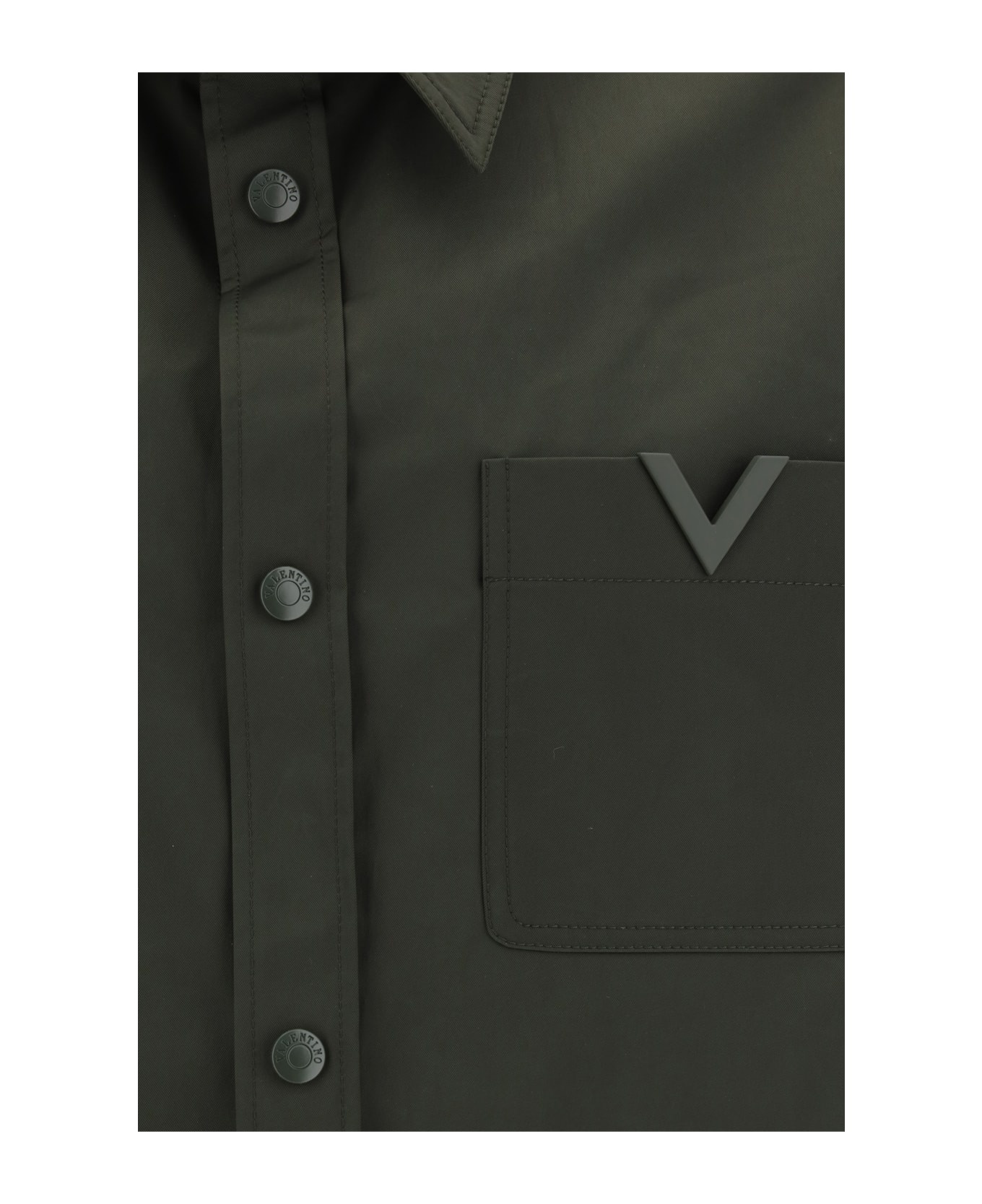 'v Logo' Detail Shirt - 3