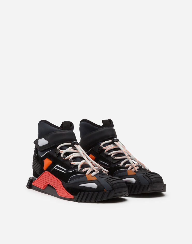 NS1 high-top sneakers in mixed materials - 2