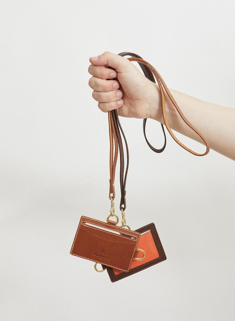 Leather Lanyard in Tan 4