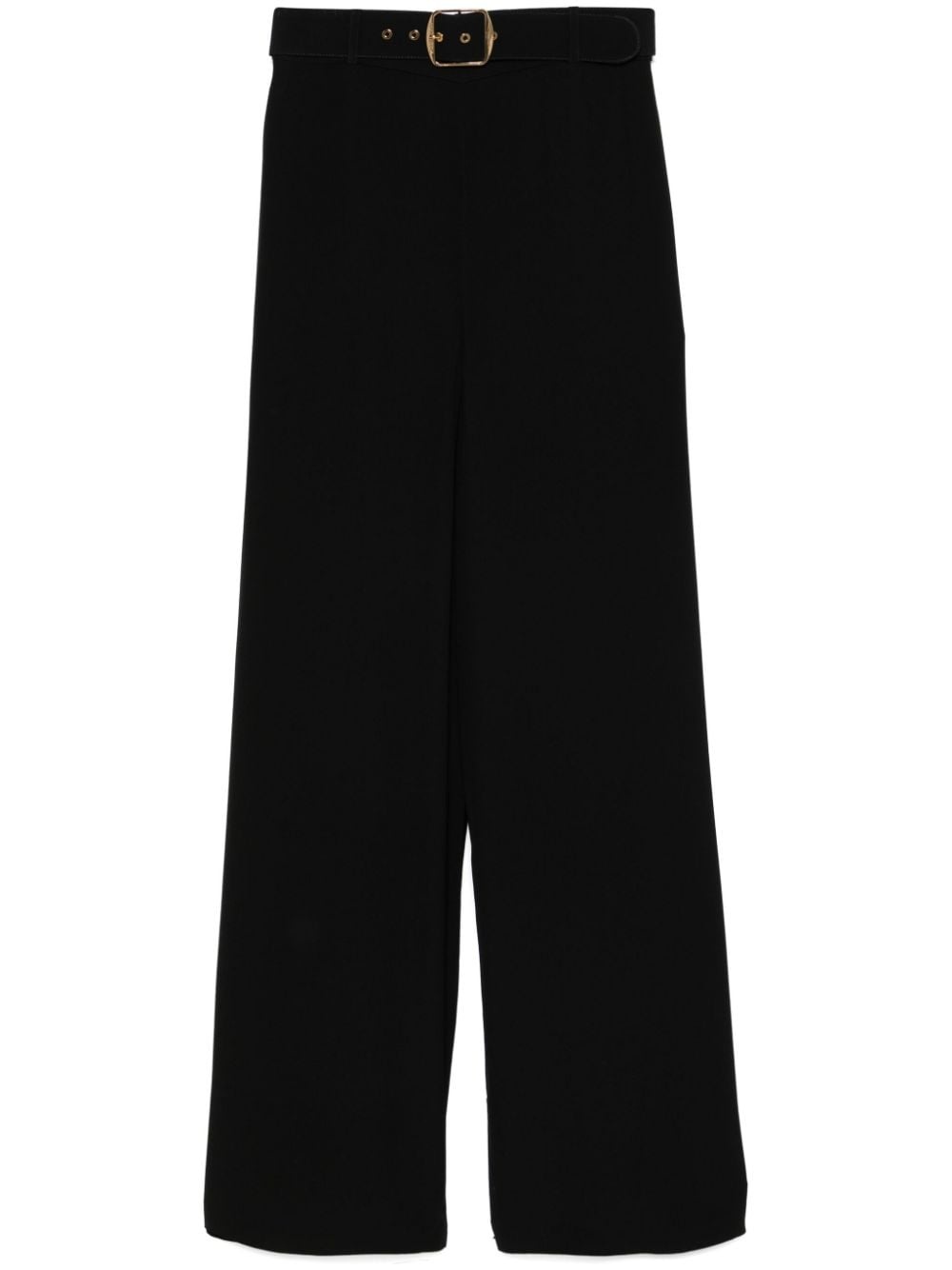 belted wide leg trousers - 1