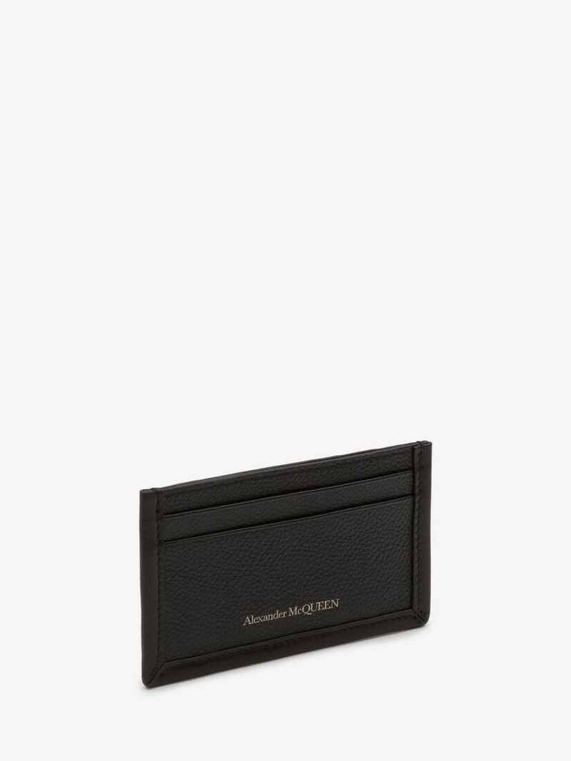 Alexander McQueen Edge Card Holder in Black outlook