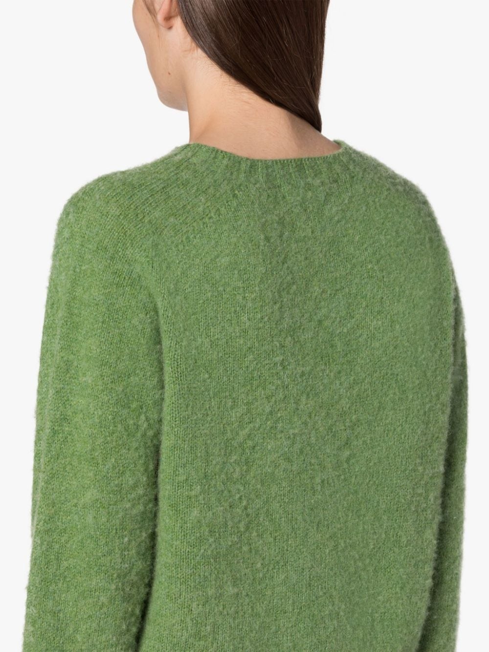 KENNEDI APPLE GREEN WOOL CREWNECK SWEATER - 6