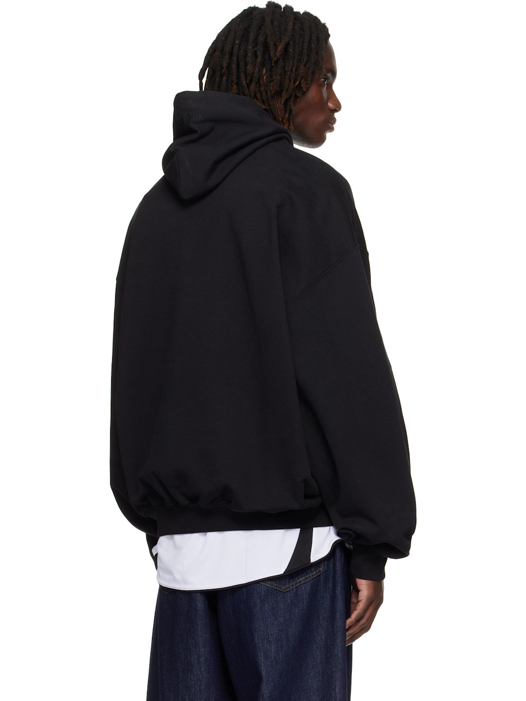 Black Logo Oversized Hoodie - 3