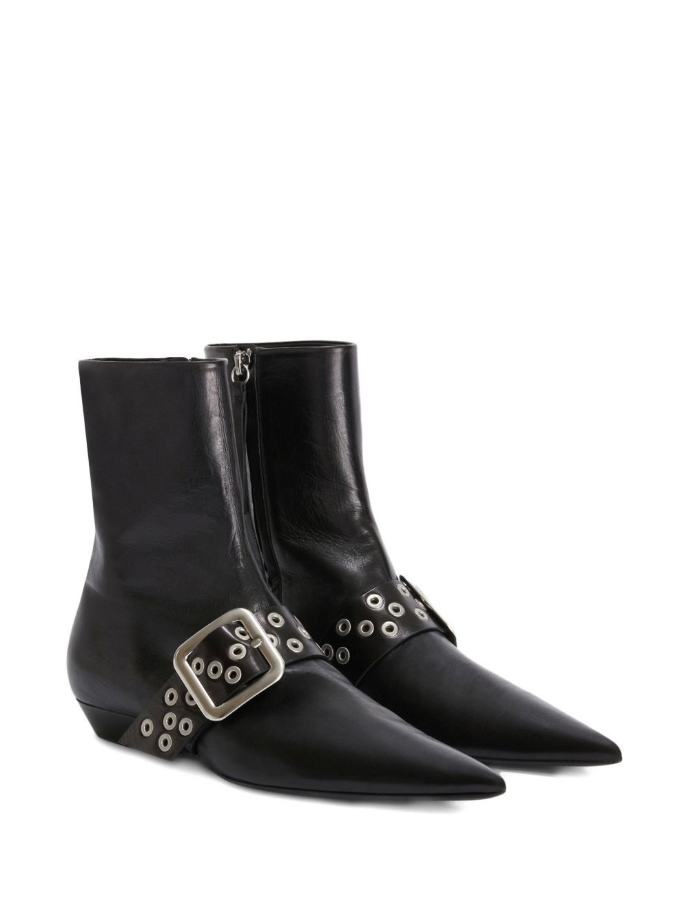 leather ankle boots - 2