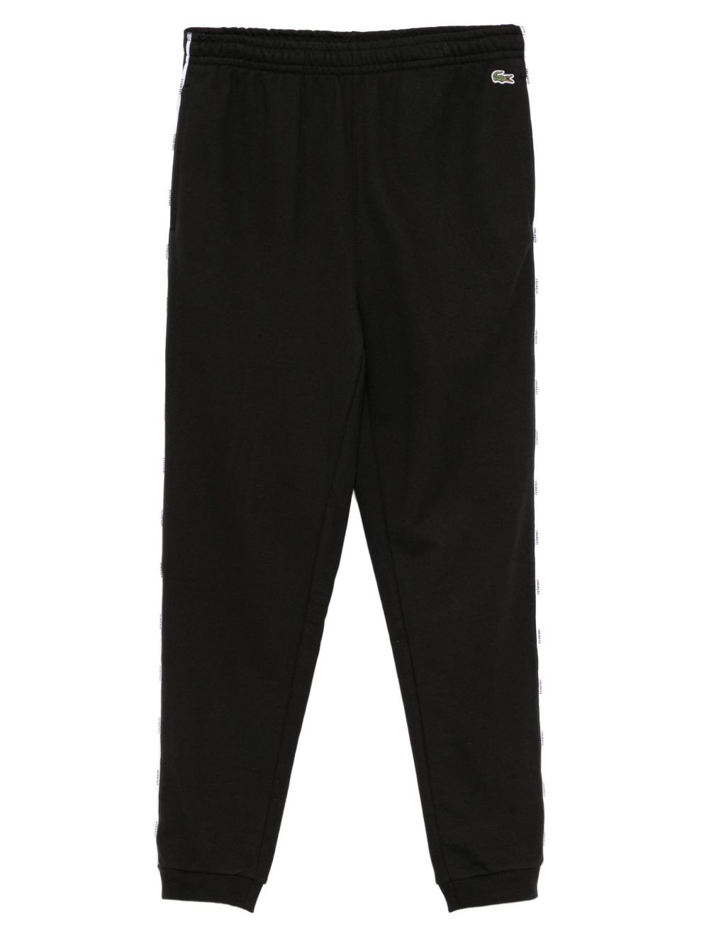 logo-trim cotton track pants - 1