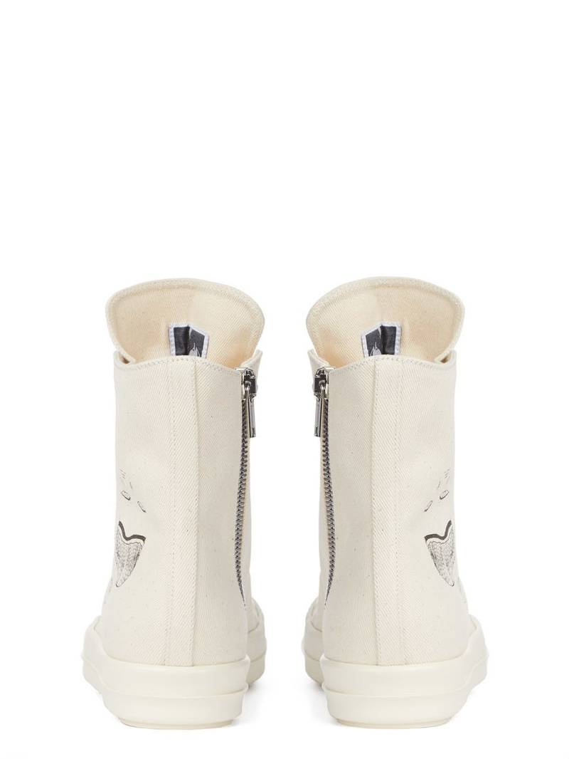 sketch-style print hi-top sneakers 4