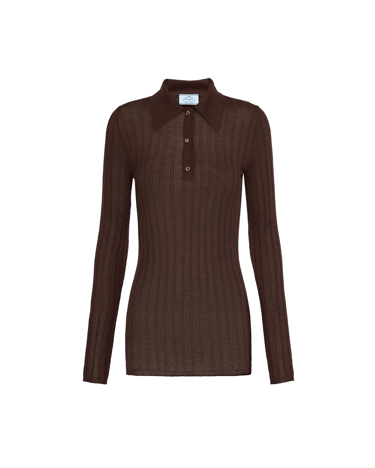 Cashmere and silk polo shirt - 1