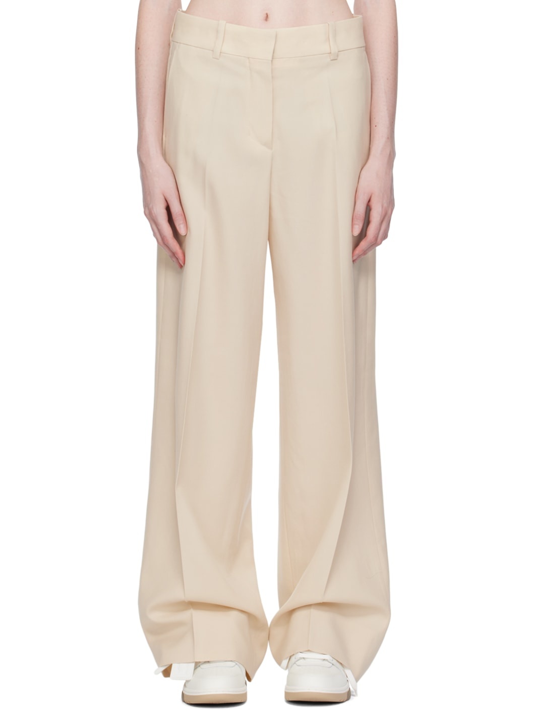 Beige Formal Over Trousers - 1