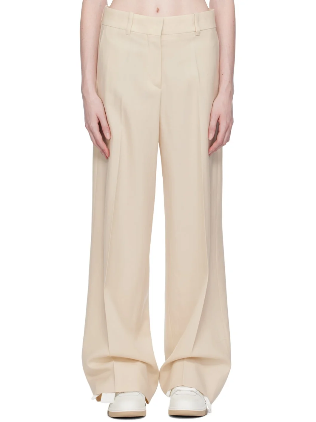 Beige Formal Over Trousers - 1