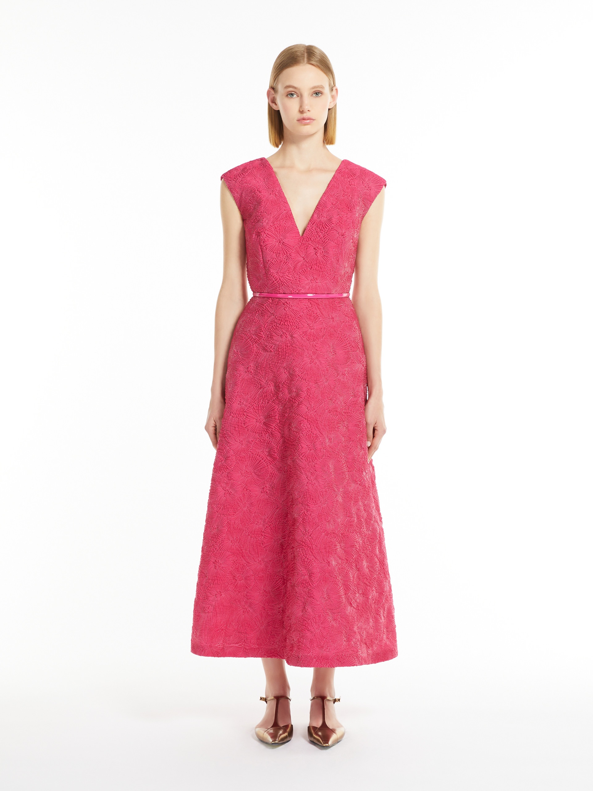 VALDESE Flared cloqué dress - 3