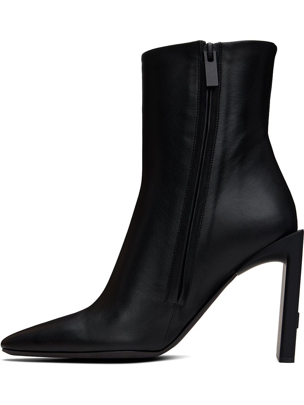 Black Calf Ankle Boots - 3