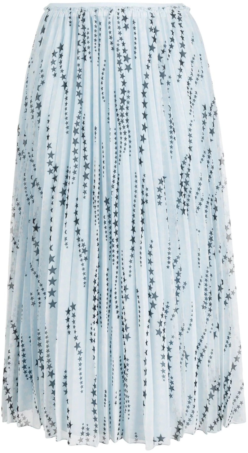 star-print pleated skirt 1